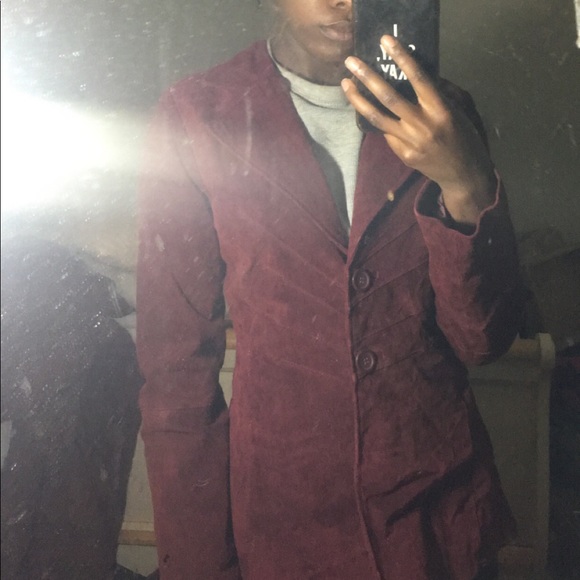 Vintage Burgundy 100% Shell leather jacket - Picture 4 of 4